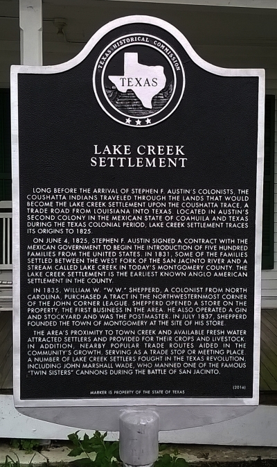 Click for Lake Creek Settlement Article on Wikipedia